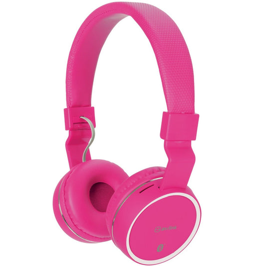 Bluetooth Headphones RECHARGABLE WIRELESS Music SD Card Slot PINK