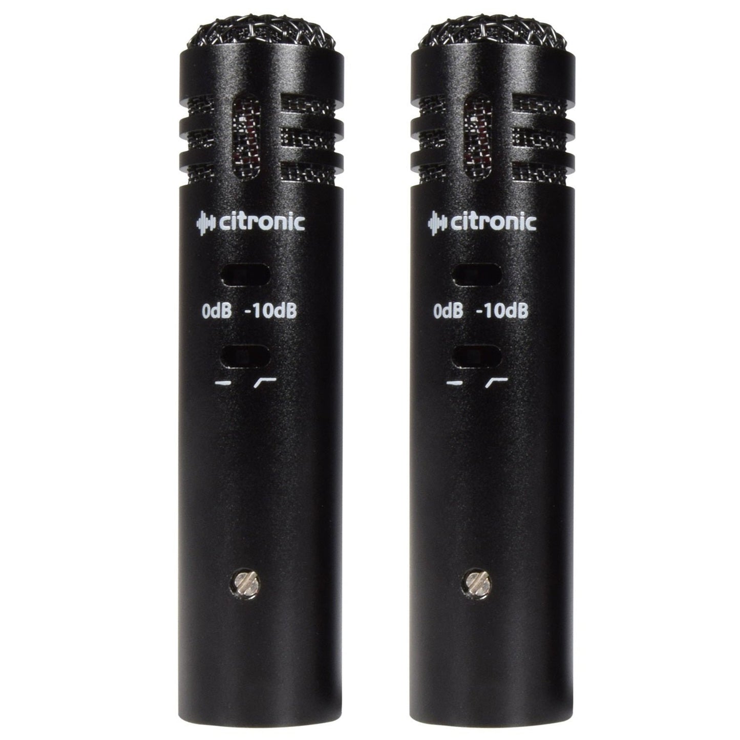 Condenser Microphones Stereo Pair Citronic ECM20 Instrument / Choral Mics