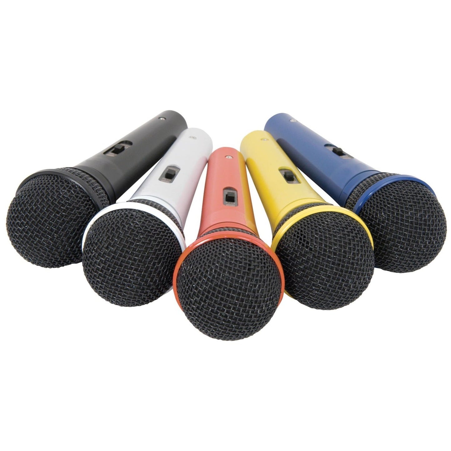 Dynamic Microphone Set 5 Colours 5 Cables VOCAL / KARAOKE / RECORDING