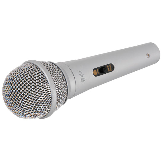 Dynamic Vocal Microphone & XLR-Jack Cable - QTX DM11S Silver