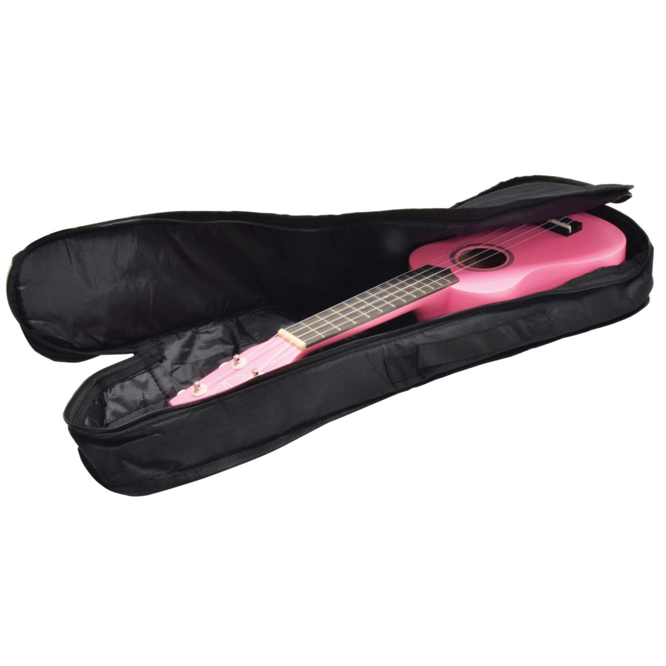 Concert Ukulele Padded Gig Bag - Black