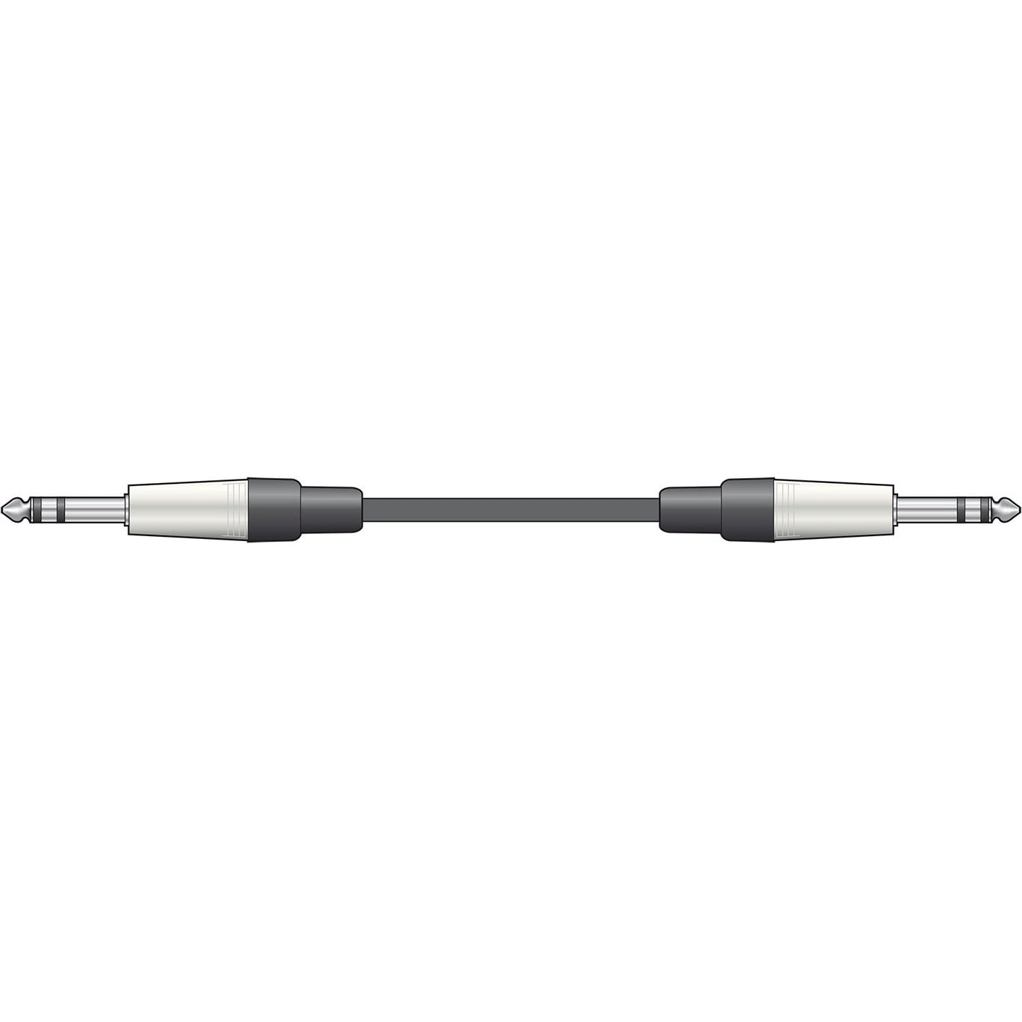 Shielded Audio Cable 6.3mm TRS Jack Plug - 6.3mm TRS Jack Plug
