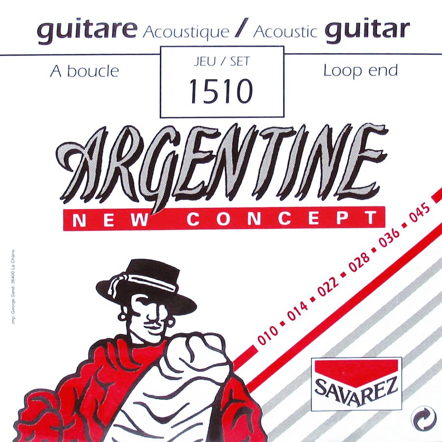 Argentine Gypsy Jazz Guitar String Set 10-45 Light Tension Loop End - 1510