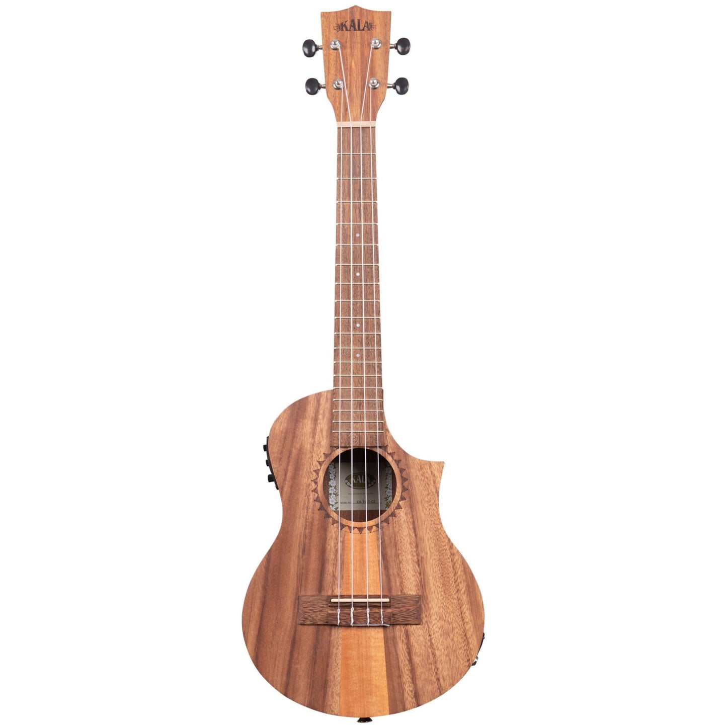 Kala Teak Tri-Top Tenor Electro Ukulele With Cutaway & EQ