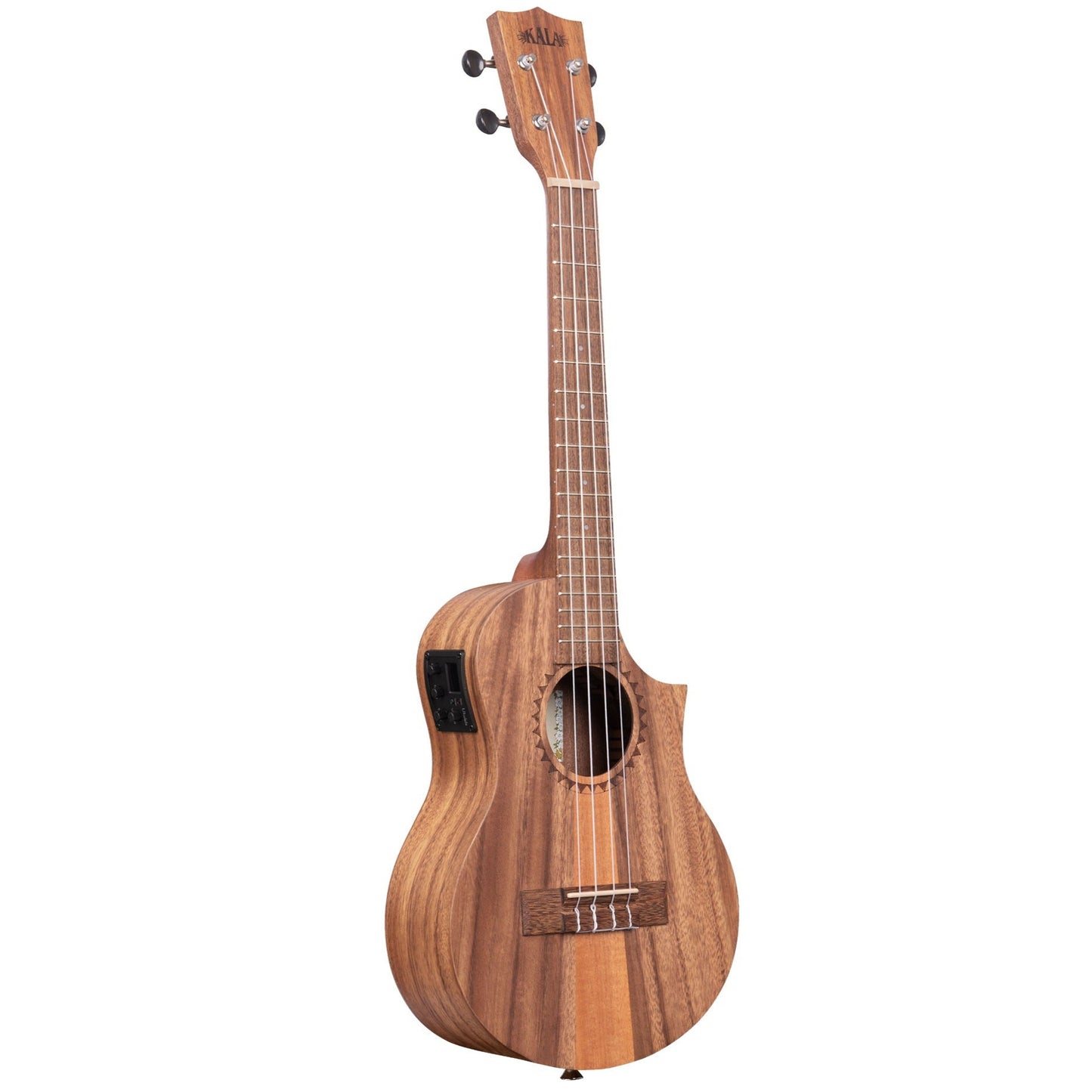 Kala Teak Tri-Top Tenor Electro Ukulele With Cutaway & EQ