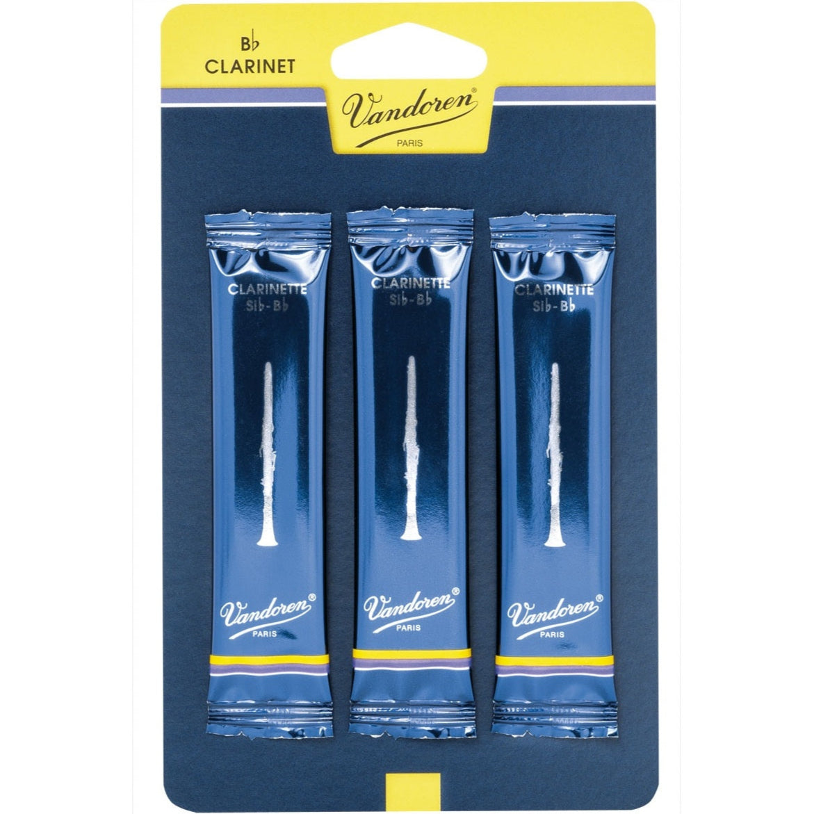 Clarinet Reeds Vandoren Bb 2 Traditional (3 Pack)