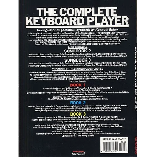 The Complete Keyboard Player Songbook 1: Kenneth Baker - 9780711906396