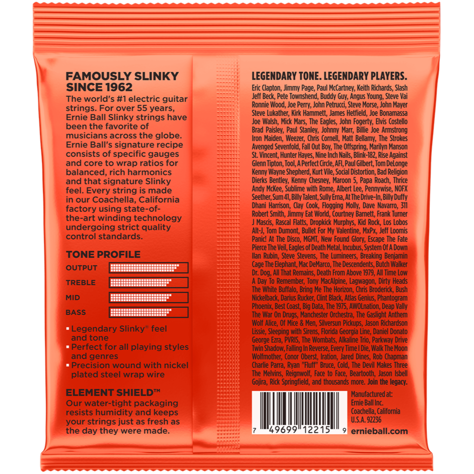 Ernie Ball Skinny Top Heavy Bottom Electric Guitar Strings 10-52