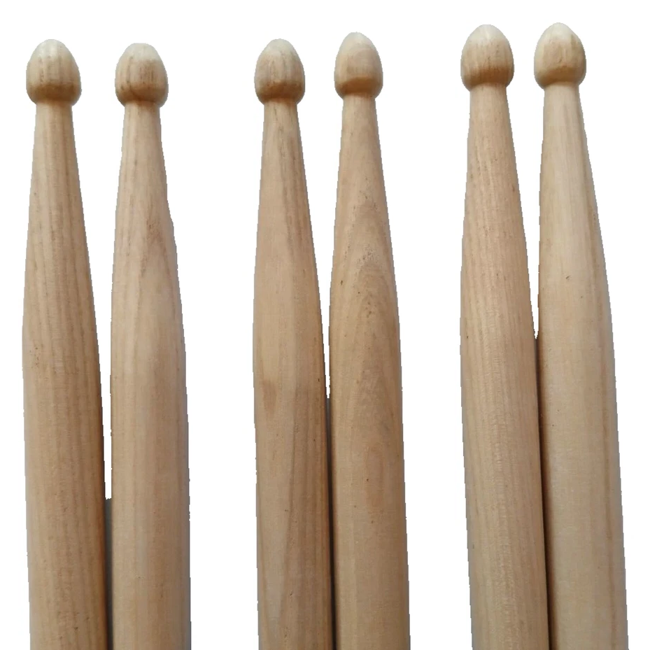 Drum Stick Bundle 2B (3 Pairs) Wood Tip - QTX