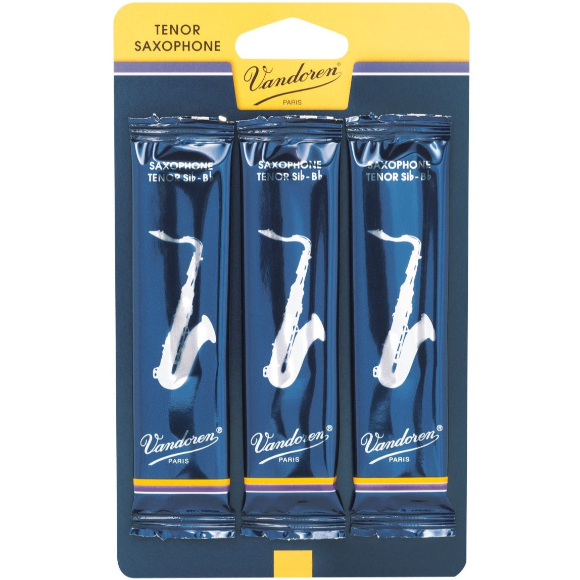 Tenor Sax Reeds Vandoren Bb 2.5 Traditional (3 Pack)