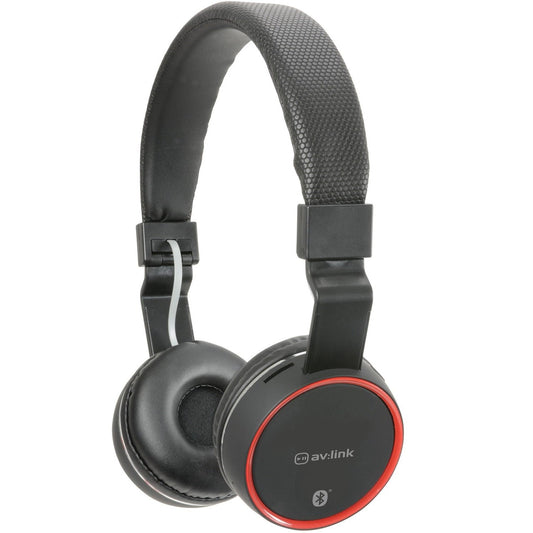 Bluetooth Headphones RECHARGABLE WIRELESS Music SD Card Slot BLACK