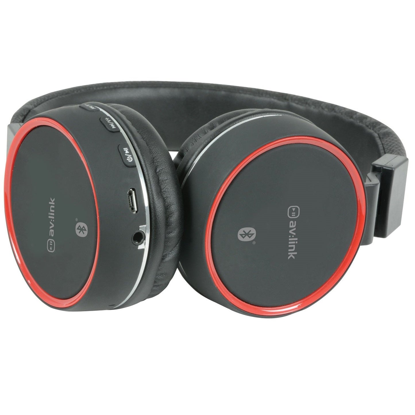 Bluetooth Headphones RECHARGABLE WIRELESS Music SD Card Slot BLACK