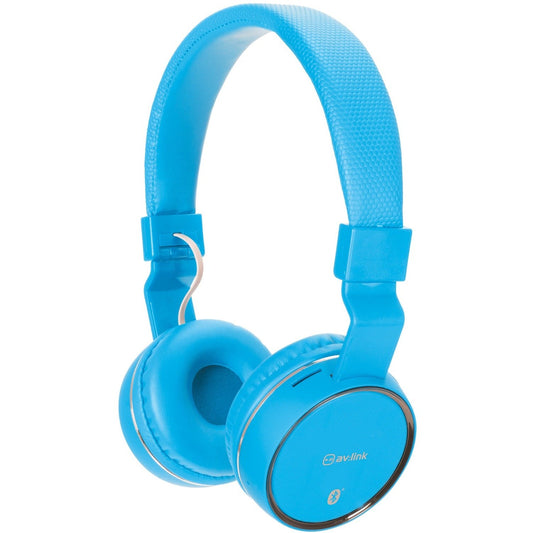 Bluetooth Headphones RECHARGABLE WIRELESS Music SD Card Slot BLUE