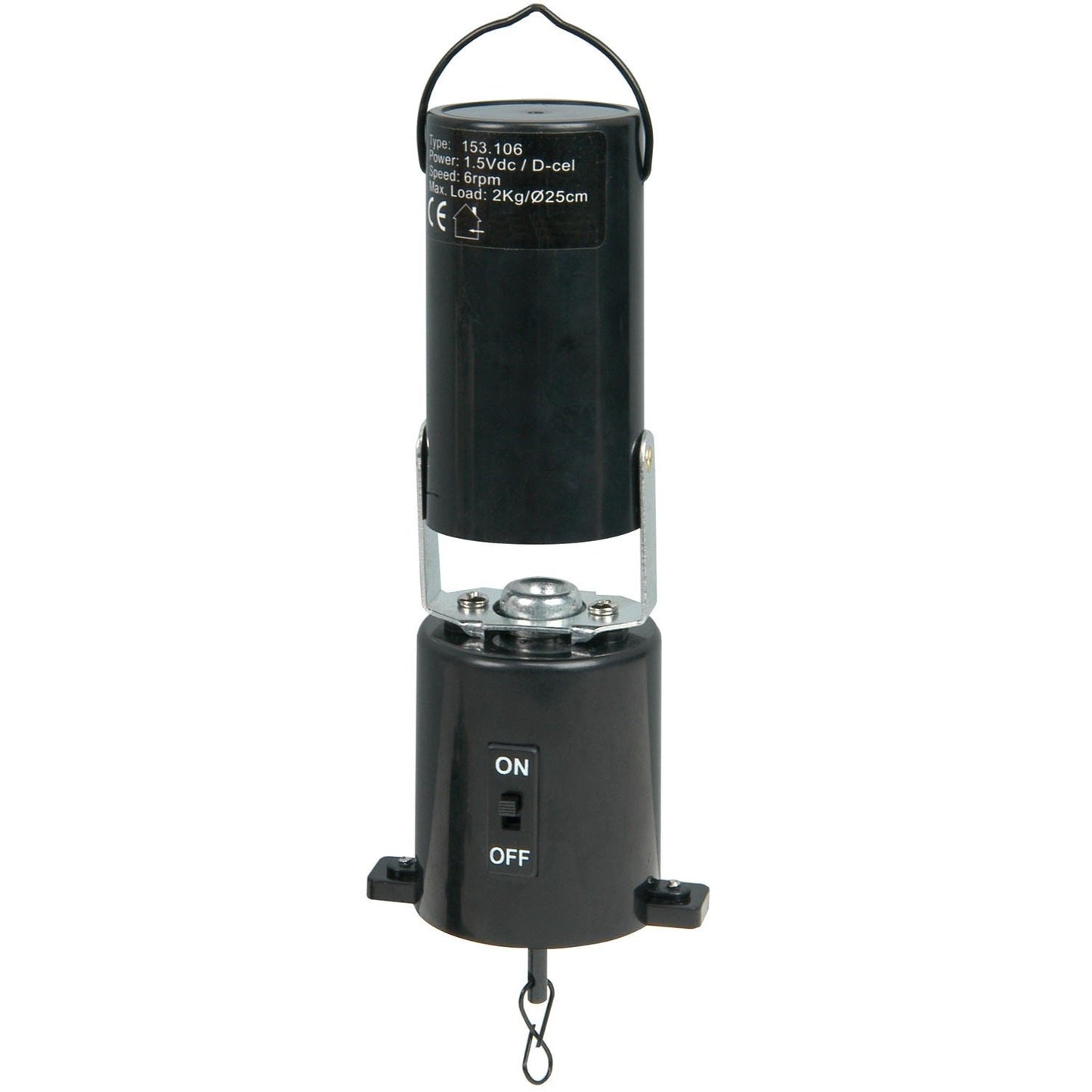 Mirror Ball Motor Battery Powered QTX Disco & Party Light Effect