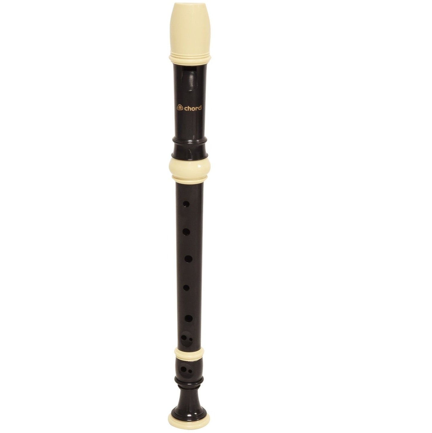 Descant Baroque Recorder Key of C Black & Cream