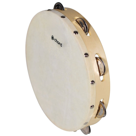 Tambourine 25 cm (10") Traditional Headed Instrument HAND PERCUSSION