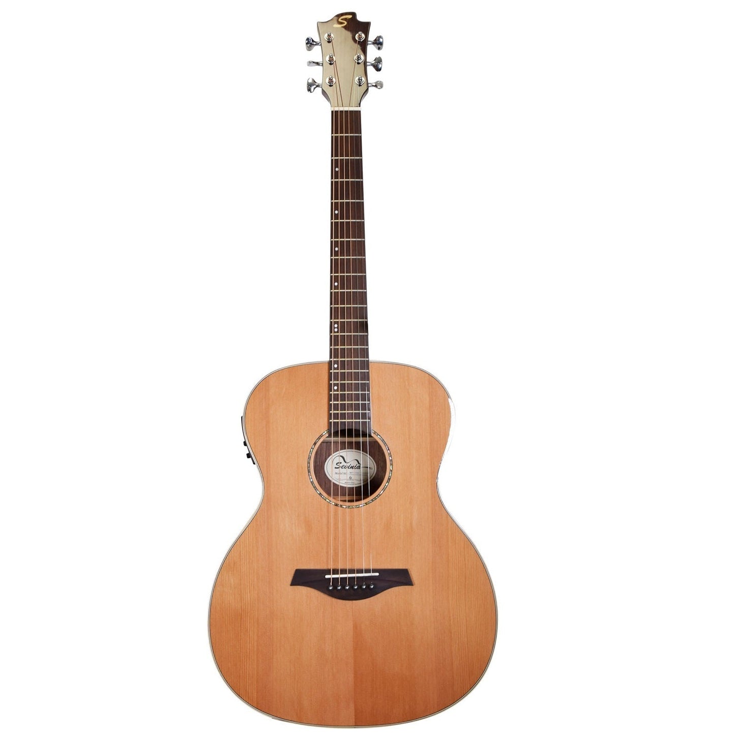 Sevinia Solid Cedar Top Electro-Acoustic Guitar OM40