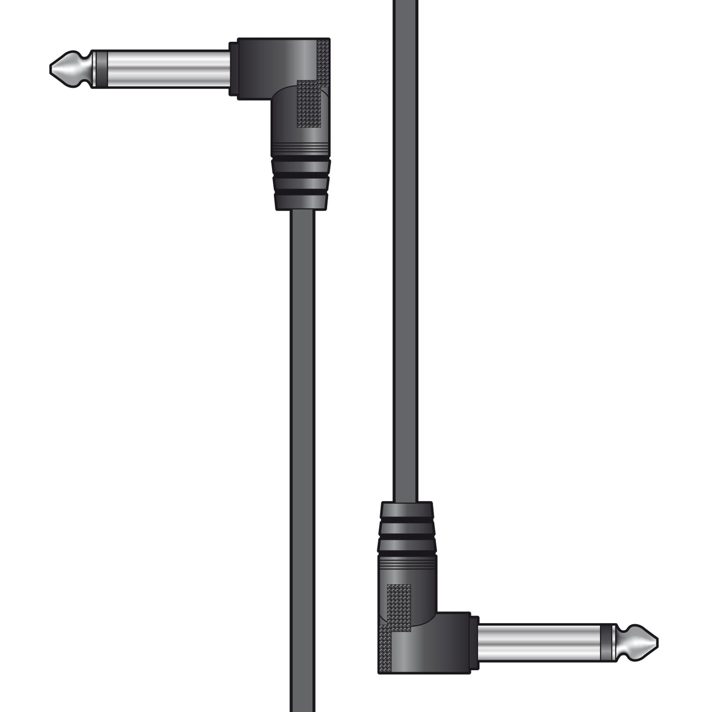 Patch Leads 6.3mm Mono Jack Plug - 6.3mm Mono Jack Plug PACK OF 6