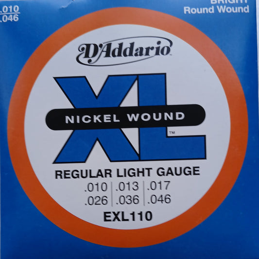 D'Addario Electric Guitar Strings Regular Light 10-46 - EXL10