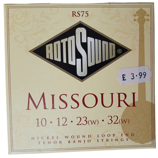 Tenor Banjo Strings Loop End Set - RotoSound Missouri RS75