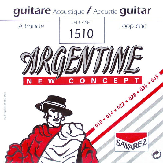 Argentine Gypsy Jazz Guitar String Set 10-45 Light Tension Loop End - 1510