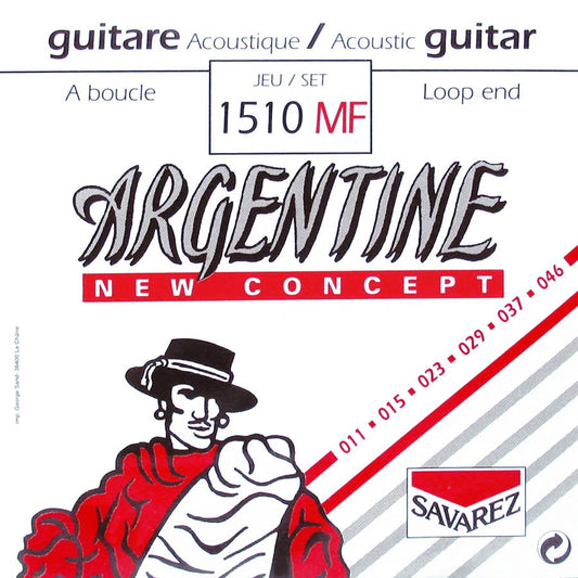 Argentine Gypsy Jazz Guitar String Set 11-46 Standard Tension Loop End - 1510-MF