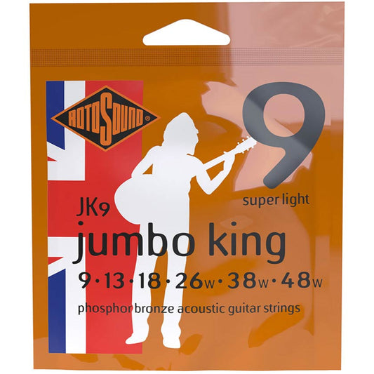 Acoustic Guitar Strings 9-48 Phosphor Bronze - RotoSound JK9