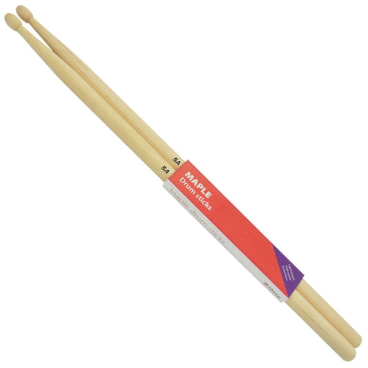 Maple Drumsticks 5A WOOD TIP Pair - Chord M5AW
