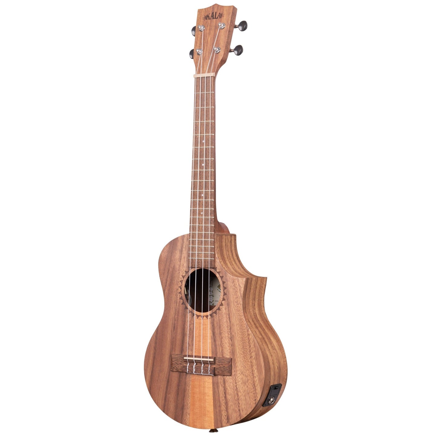 Kala Teak Tri-Top Tenor Electro Ukulele With Cutaway & EQ