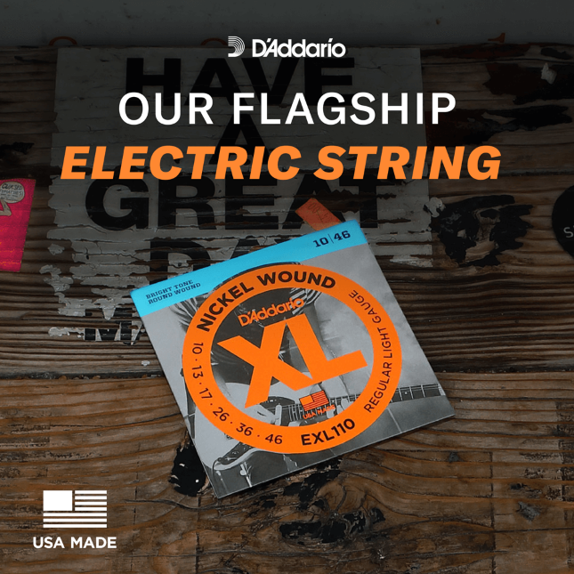 D'Addario XL Nickel Electric Guitar Strings 3 Pack 10-46 EXL110-3D