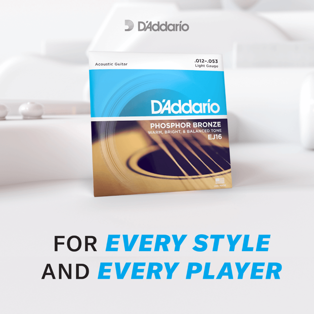 D'Addario Phosphor Bronze Acoustic Guitar Strings 3 Pack 12-53 EJ16-3D