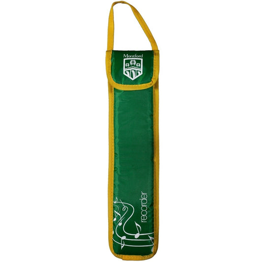 Padded Descant Recorder Carry Bag / Case - Green