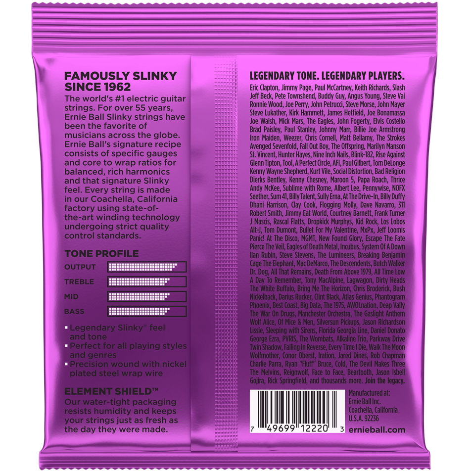 Ernie Ball Power Slinky Electric Guitar Strings 11-48 3 Set Bundle