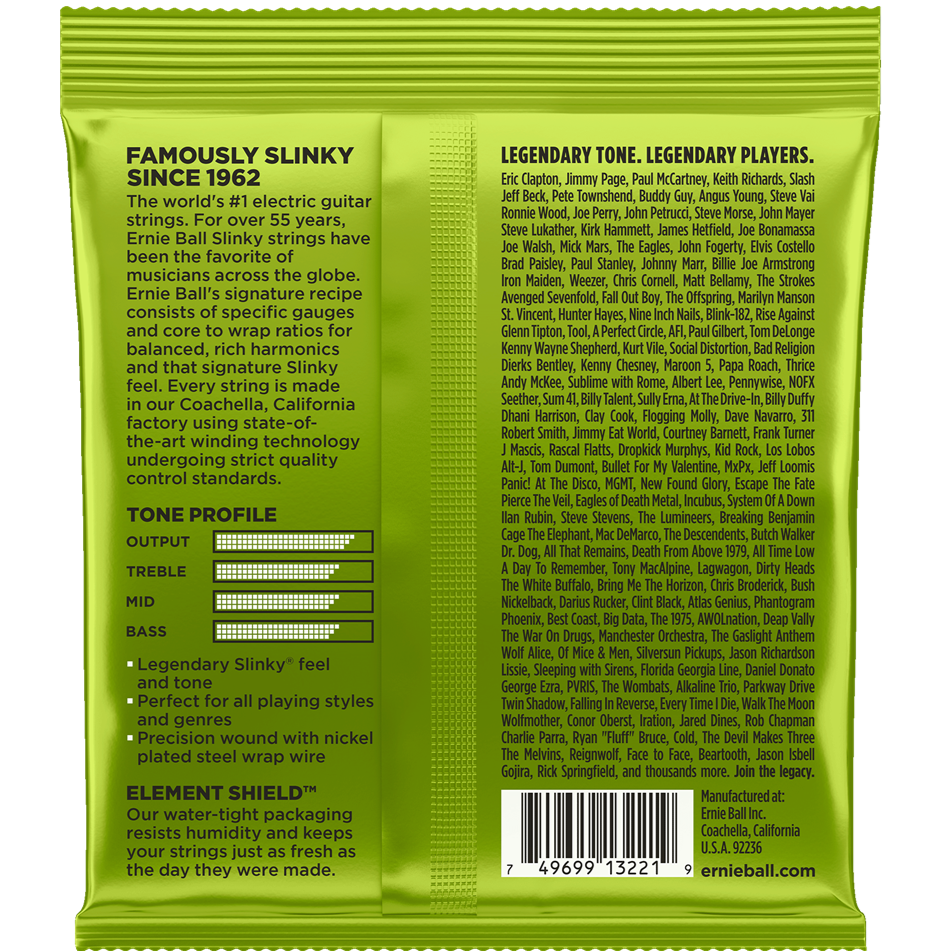 Ernie Ball Regular Slinky 3 Set Pack Yellows 10-46