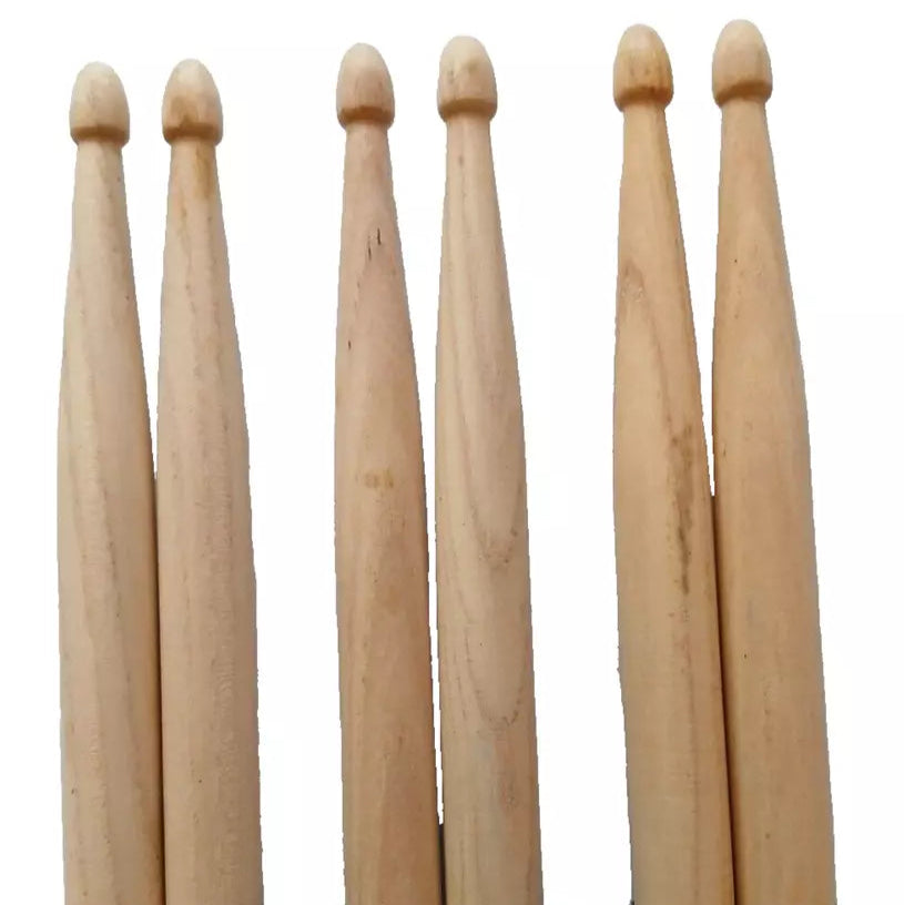 Drum Stick Bundle 5B (3 Pairs) Wood Tip - QTX